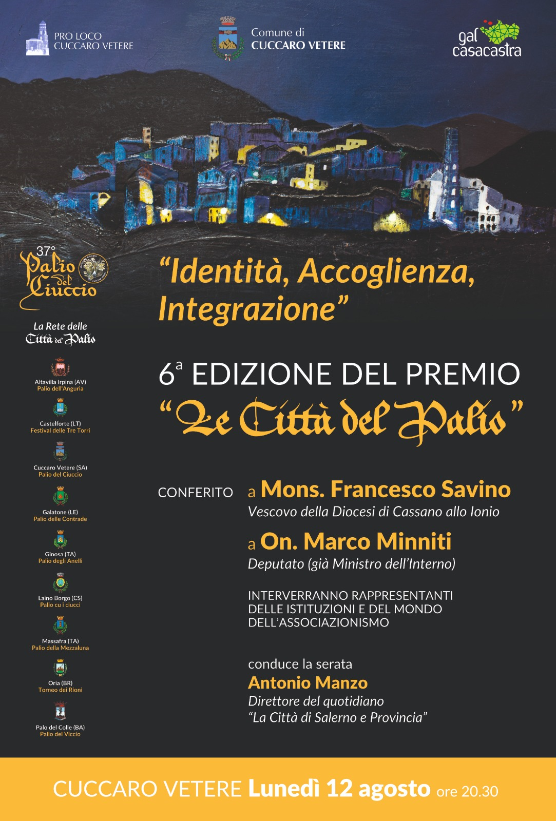 6^Edizione del premio Le Città del Palio